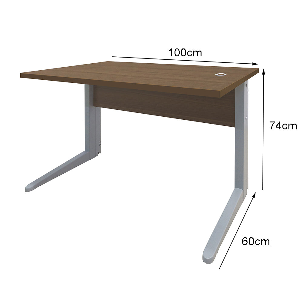 Mesa de Escritório Digitador Pé metálico - SM Alfa BP - 74Ax100Lx60P