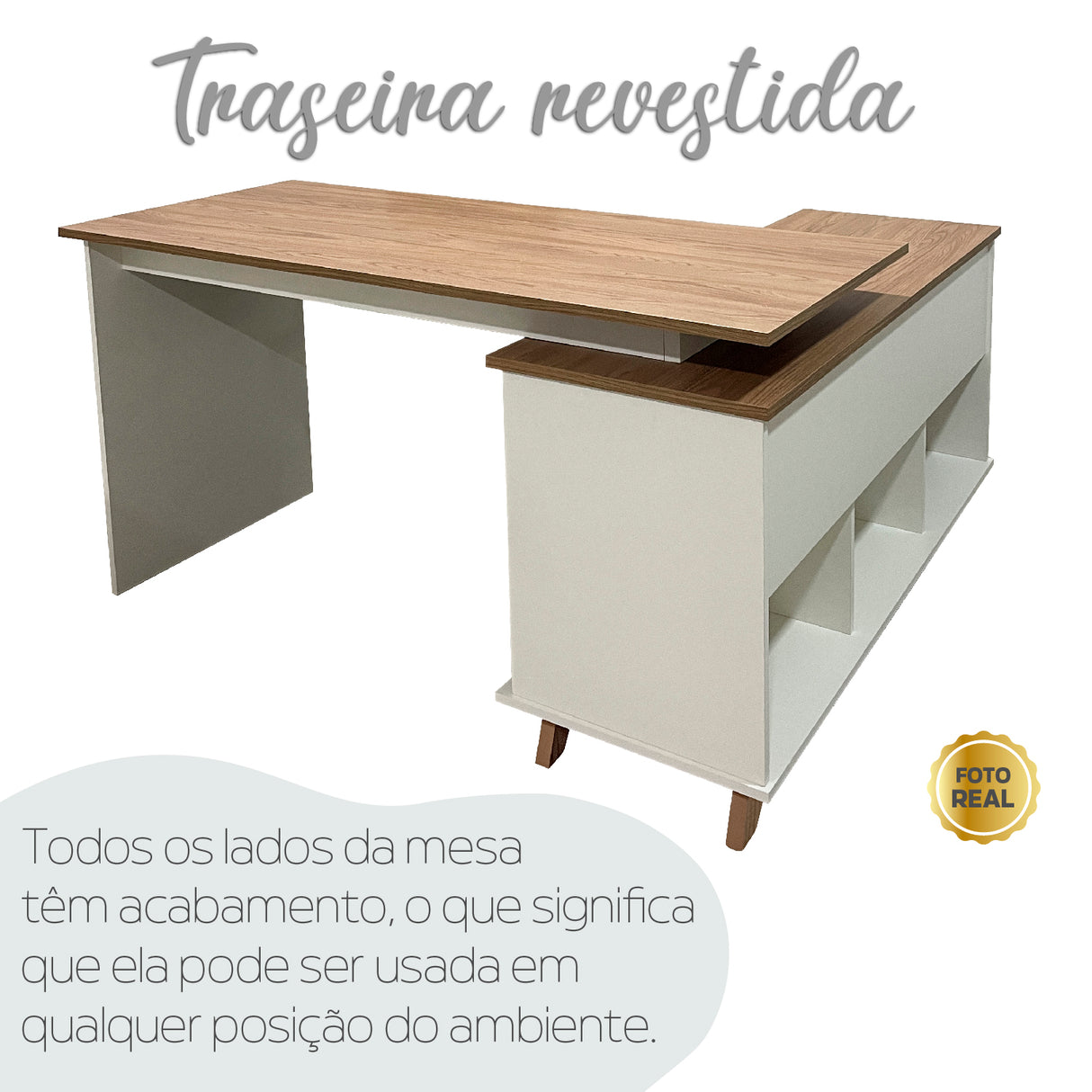 Escrivaninha Gold com armário dinâmico - Artany - 75AX1450/1280LX60/45P