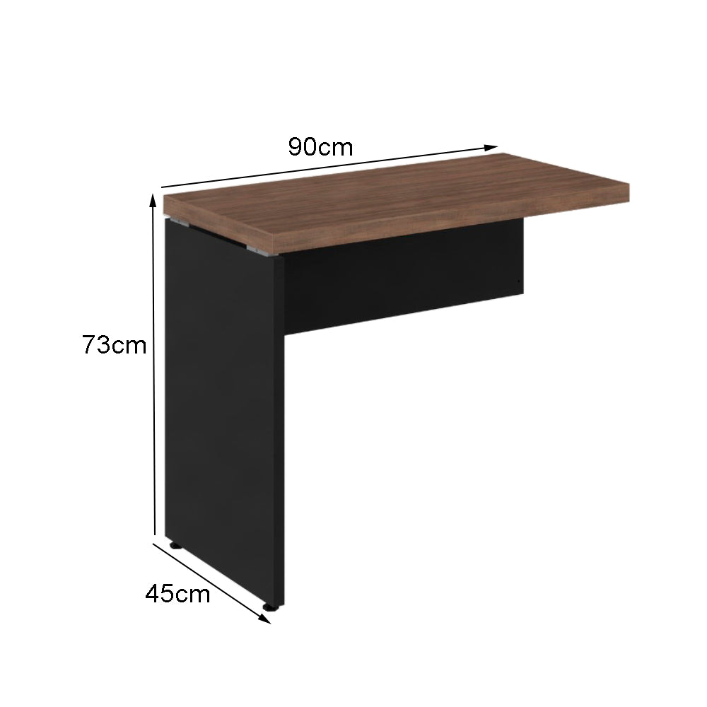 Mesa de escritório auxiliar com pé painel - Euro Croácia - 73AX90LX45P